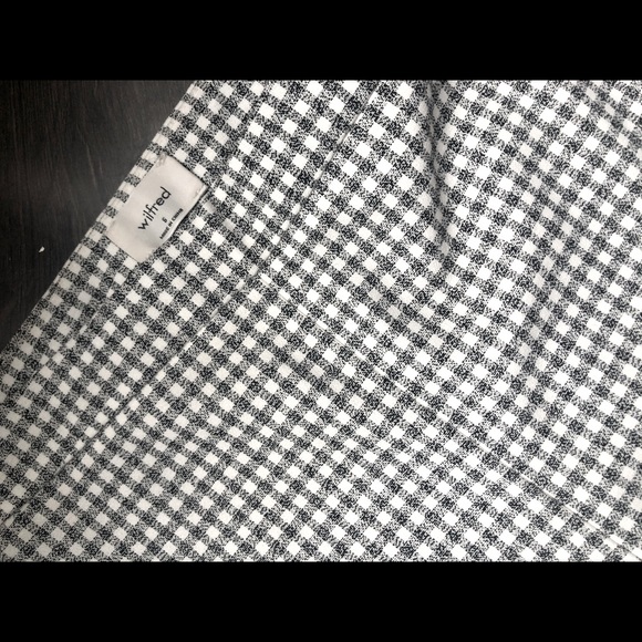 Wilfred (Aritzia) Black and White Checkered Pants - Picture 2 of 3